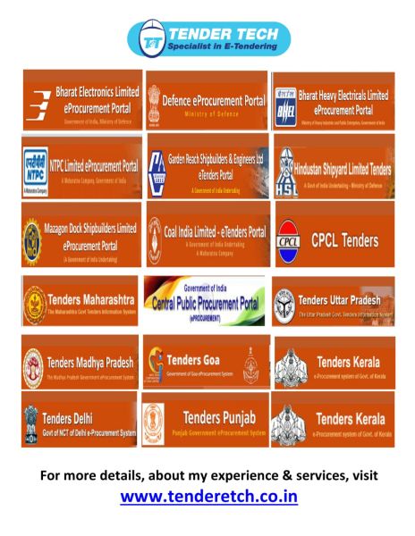 Various Customers Tendering Portal Registrations